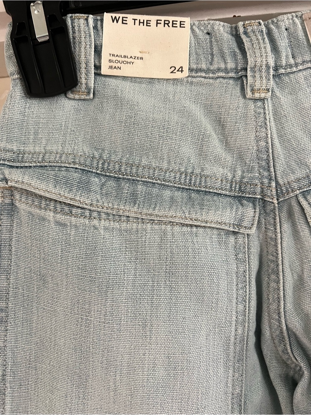 Free People We The Free Trailblazer Convertible Zip Jeans Size 24 NWT - Picture 6 of 16